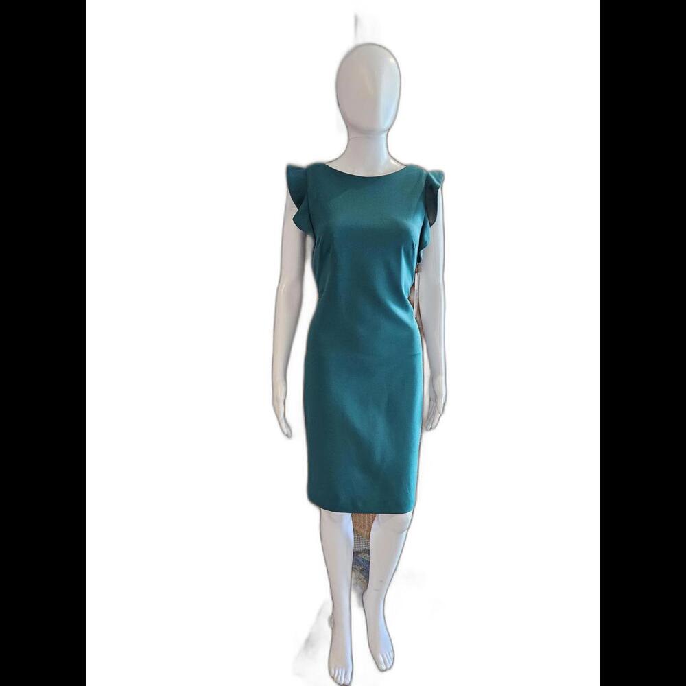 Calvin Klein Ruffle Sleeve Dress NWT